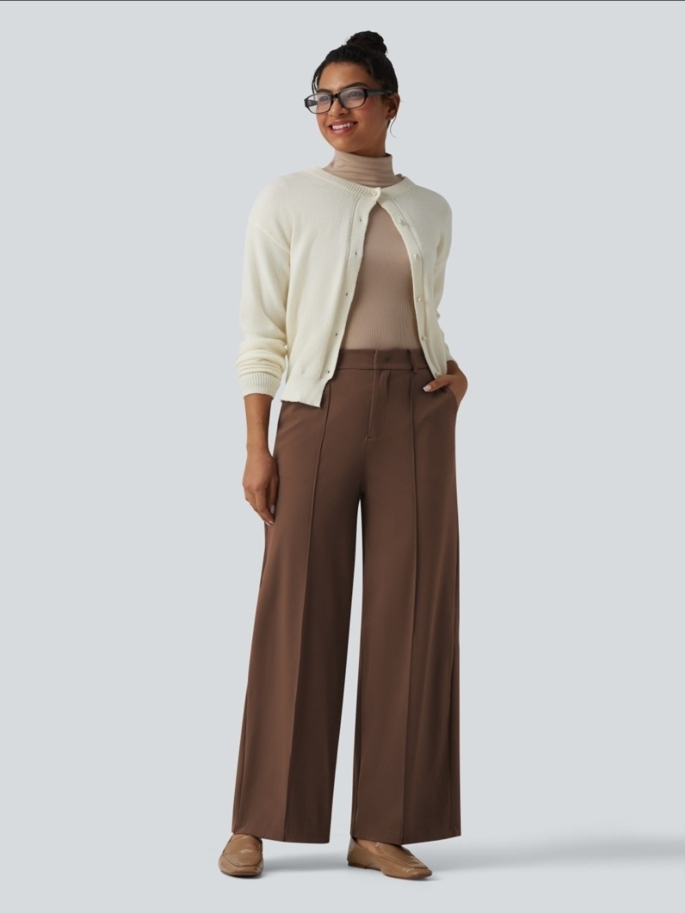 Halara Flex DayStretch High Waisted Work Wide Leg Pants